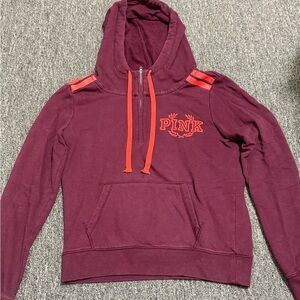 PINK maroon sweatshirt size M